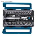 Набор торцевых головок Gross 14143, 41 предмет, трещотка 120 зубьев, 1/2", CrV