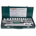 Набор губцевого инструмента Набор головок торцевых Jonnesway S04H4524S, 1/2"DR, 10-32мм, 24 предмета