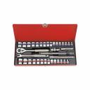 Набор торцевых головок с принадлежностями Набор двенадцатигранных торцевых головок с принадлежностями 3/8", 6-22мм, 1/4"-13/16", 36шт KING TONY 3036CR