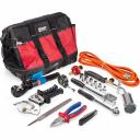 Монтаж термоусаживаемых кабельных муфт и проведение подготовительных работ: резка и разделка кабеля, монтаж болтовых соединителей, пайка, термоусадка