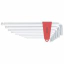 Набор имбусовых ключей MATRIX HEX CRV 9 шт экстра-длинные с шаром 16411