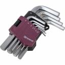 Набор торцевых шестигранных коротких ключей Thorvik HKS10S H1.5-H10, 10 предметов 53022