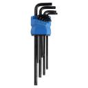 Набор ключей Tundra black, TORX Tamper, экстрадлинные, CrV, TT10 - TT50, 9 шт.