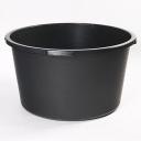 Таз пластиковый строительный хозяйственный черный круглый 90 литров