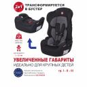 Автокресло Babycare Upiter Plus гр I/II/III, 9-36кг New Upiter Plus_Черный/Паутинка