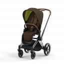 Коляска прогулочная Cybex Priam IV шасси Chrome Brown, Khaki Green (Хаки)