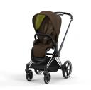 Коляска прогулочная Cybex Priam IV шасси Chrome Black, Khaki Green (Хаки)