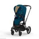 Коляска прогулочная Cybex Priam IV шасси Matt Black, Mountain Blue (Синий)