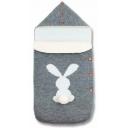 Конверт вязаный Pituso Зайка Серый