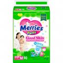 Подгузники-трусики Merries Good Skin M 7-12 кг, 50 шт