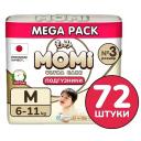 Подгузники-трусики MOMI Подгузники "Ultra Care" размер M 6-11 кг mega pack упаковка