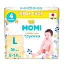 MOMI Подгузники-трусики "Comfort Care" размер L 9-14 кг mega упаковка