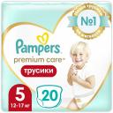 Pampers Трусики Premium Care, 5 (12-17 кг.), 20 шт.