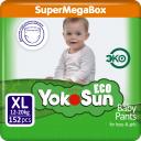 Подгузники-трусики YokoSun Eco размер XL (12-20 кг) 38 шт. (4 упаковки)