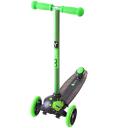 Самокат детский Y-Scoo Trio Diamond 120 мм Monsters green Zoko