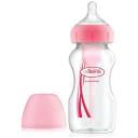 Dr. Brown's Бутылочка полипропиленовая с широким горлом Options+(WB91600-WB91602), 270 мл, с рождения розовый