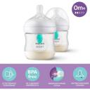 Бутылочка для кормления Philips Avent Natural Response SCY670/02 с клапаном AirFree™, 0 мес +, 125 мл с антиколиковым клапаном