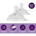 Соска силиконовая Philips Avent Natural Response SCY964/02 со средним потоком от 3 мес, 2 шт
