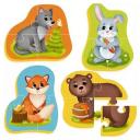 Пазл El'Basco Лесные жители ( ET02-003), 14 дет., разноцветный