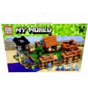 Конструктор My World Майнкрафт Большая деревня-укрепление в пустыне (1172 детали) 63125