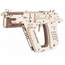 Конструктор деревянный Lemmo, сборная модель Пистолет Бластер с резинками для мальчиков, девочек, взрослых