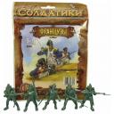Набор фигурок Технолог Набор солдатиков Технолог Битвы Fantasy Французы, 5 шт., бирюзовый