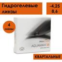 Контактные линзы Pegavision Aquamax 38, 4 шт., R 8,6, D -4,25
