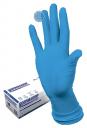Перчатки смотровые Dermagrip high risk нестерильные сверхпрочные L 50 шт. синие