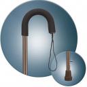 Би Велл трость с мягкой рукояткой/страховоч. ремешком WR-413