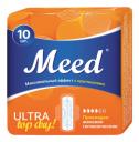 Meed Ultra Plus Top Dry / Мид Ультра Плюс Топ Драй - гигиенические прокладки, 10 шт.