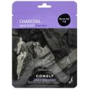 CONSLY Тканевая маска для лица с древесным углём Facial Tissue Mask With Charcoal Extract 25
