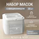 Маска для лица MARY&MAY Набор масок для лица тканевых с ниацинамидом и витамином С 30