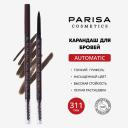 Карандаш для бровей PARISA COSMETICS Карандаш для макияжа бровей автоматический с щеточкой