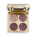 REVOLUTION PRO Палетка теней для век CRYSTAL EYE QUAD Pink Topaz