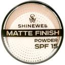 Пудра для лица SHINEWELL Матирующая пудра SPF 15 компактная легкая 10