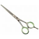 DEWAL PRO Прямые ножницы парикмахерские Profi Step 103/5.5 5.5", серебристый/зеленый