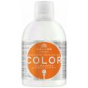 Kallos шампунь для волос KJMN Color с льняным маслом и УФ-фильтром, 1000 мл