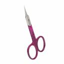 SILVER STAR Ножницы для кутикулы зауженные лезвия плечики пурпурное покрытие