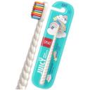 Зубная щетка SPLAT Juicy Lab Unimagic Магия Единорога, Жемчужная/Бирюзовая