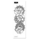 Наклейки MIAMITATS Переводной тату-рукав Black garden