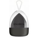 Solomeya Косметический спонж для макияжа со срезом Черный / Flat End blending sponge Black