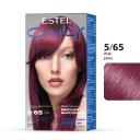 Краска для волос ESTEL PROFESSIONAL Стойкая краска-гель для волос ONLY 5/65 Светлый шатен фиолетово-красный 125