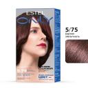 Краска для волос ESTEL PROFESSIONAL Стойкая краска-гель для волос ONLY 5/75 Светлый шатен коричнево-красный 125