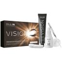 OLLIN Professional Набор для окрашивания бровей и ресниц Vision, светло-коричневый, 40 г, 1 уп.