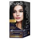 Стойкая крем-краска для волос Studio Professional 3D HOLOGRAPHY тон 1.0 Чёрный