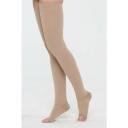 Чулки Центр Компресс до бедра с открытым мыском 1 класс, размер: 1, длина: 65-74 см, кремовый