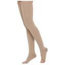 Чулки Центр Компресс до бедра с открытым мыском (пара с силиконом) 1 класс, размер: 1, кремовый