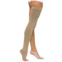 Чулок компрессионный до бедра с открытым мыском 1 класс компрессии, кремовый, размер 4