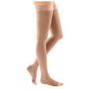 Чулки medi mediven comfort CO251W/261W с ажурной резинкой на широкое бедро, противоварикозные, 2 класс, размер: 4, длина: 72-83 см, карамель