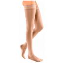 Чулки medi mediven comfort CC251W/261W с ажурной резинкой на широкое бедро, противоварикозные, 2 класс, размер: 5, длина: 72-83 см, карамель